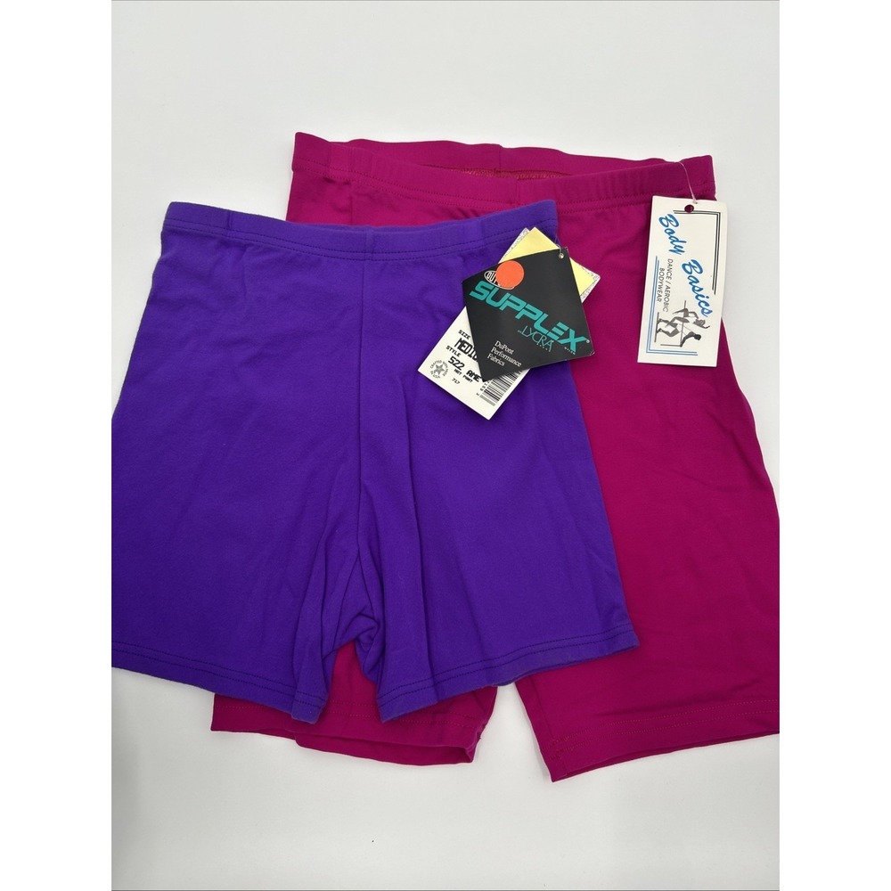 2 Vintage Body Wrappers Shorts Dance Bike Medium